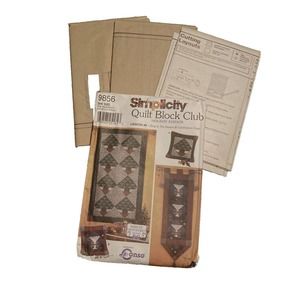 Simplicity 9856 Quilt Block Club Holiday Edition Uncut New Sewing Pattern.